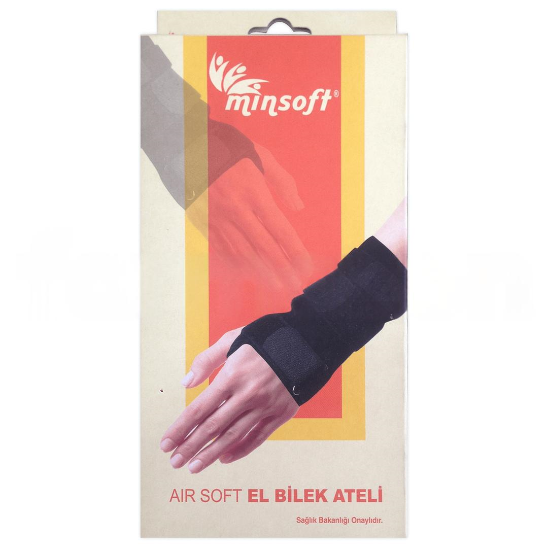Minsoft Çift Taraflı El Bilek Ateli Siyah - Unisize