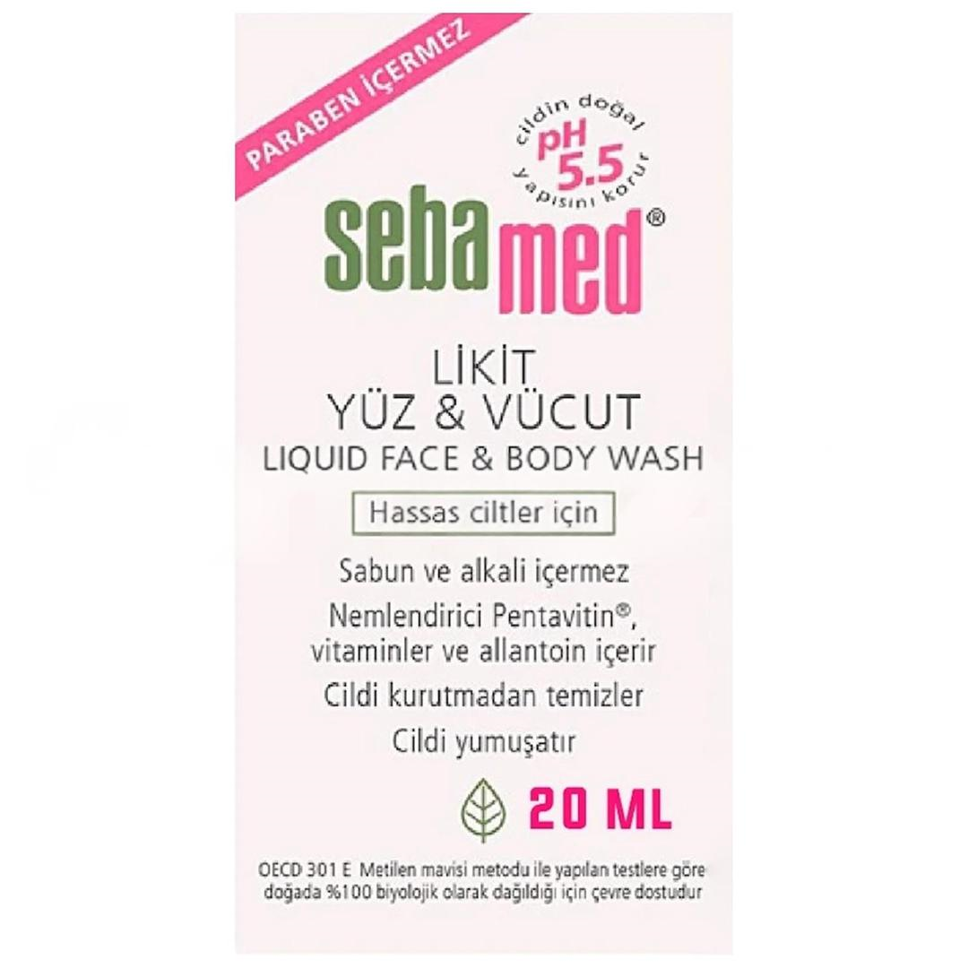 Sebamed Likit Yüz ve Vücut Temizleyici 20 ml