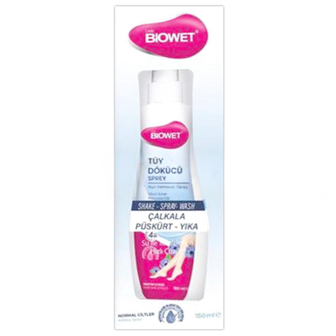 Biowet Tüy Dökücü Gazsız Sprey Kadın Hassas Ciltler 150 ml