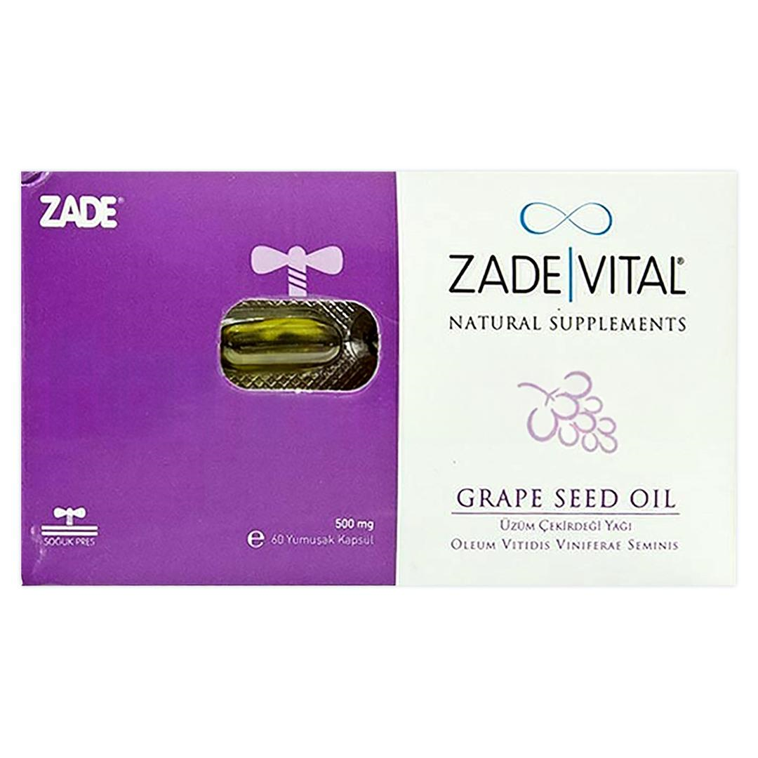 Zade Vital Üzüm Çekirdeği Yağı 500 mg 60 Kapsül