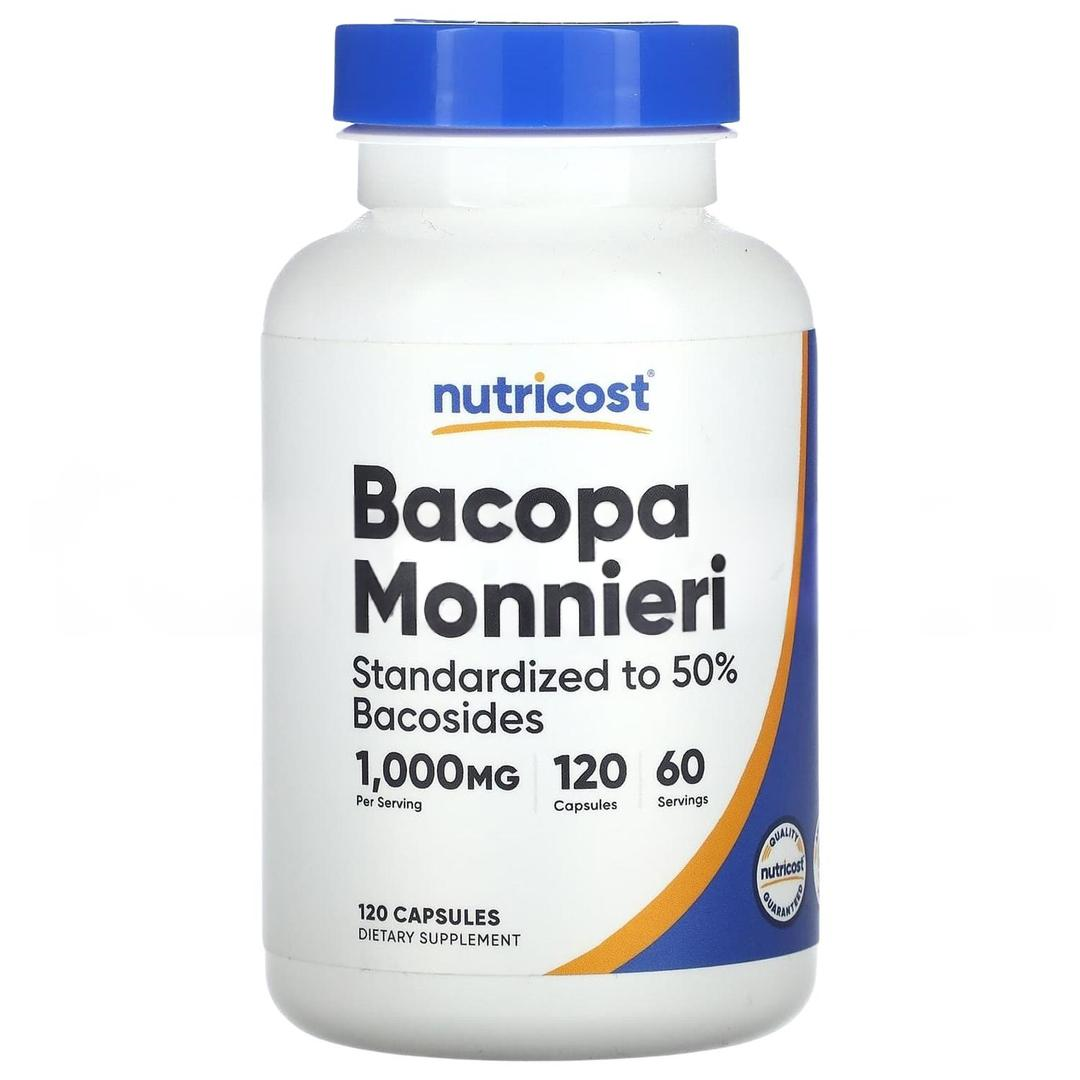 Nutricost Bacopa Monnieri 1,000 mg 120 Capsules - İthal