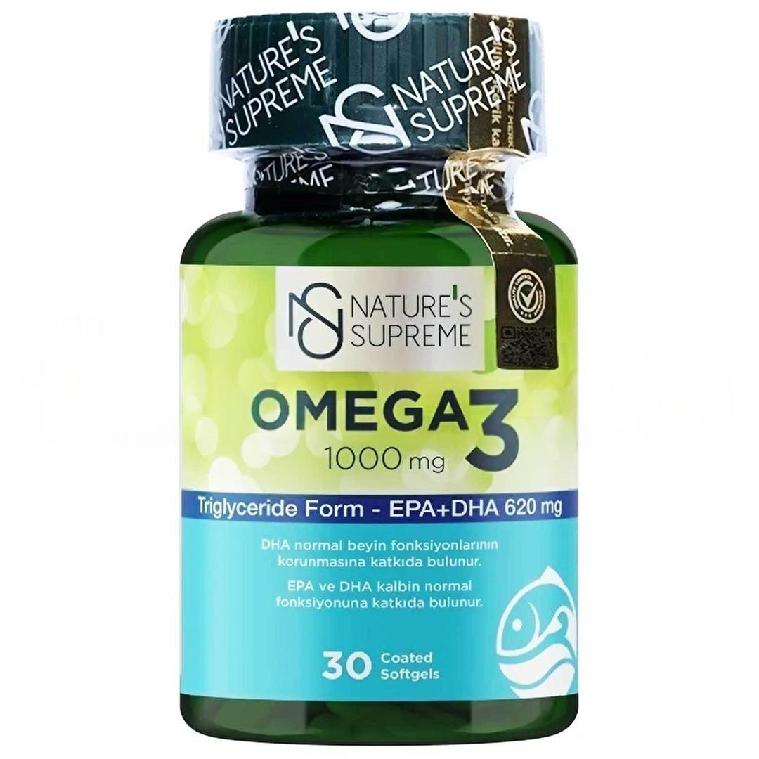 Nature's Supreme Omega 3 1000 mg 30 Tablet