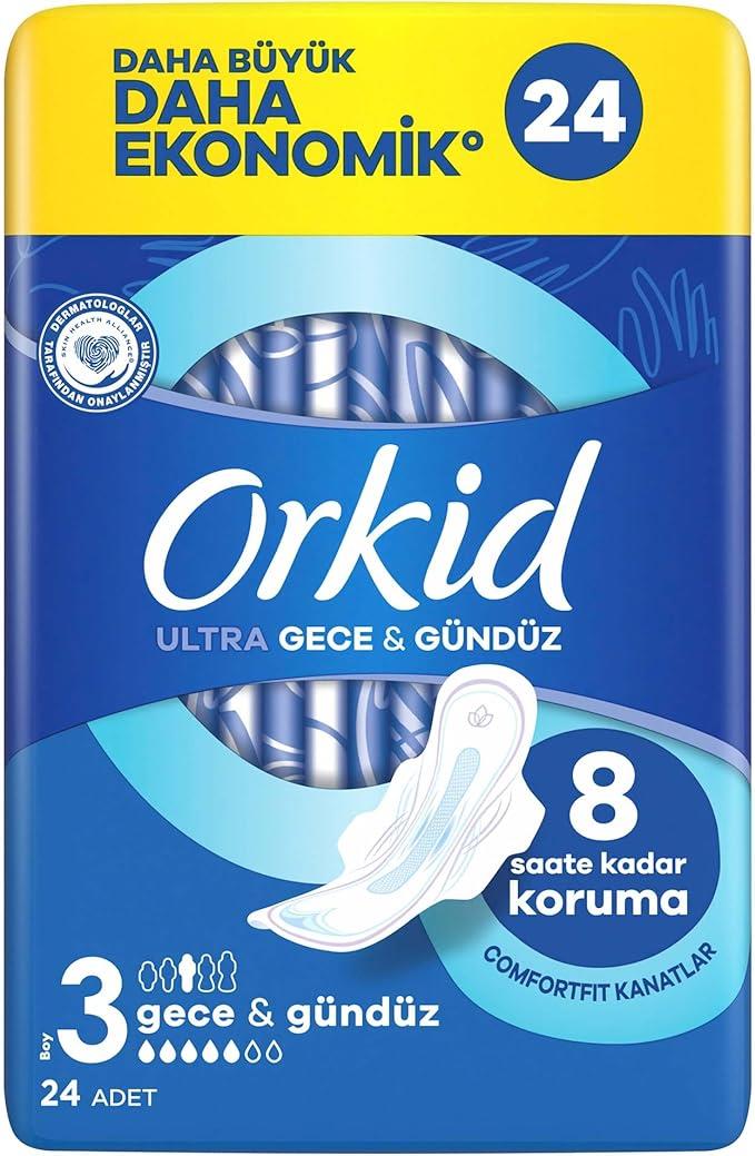 Orkid Ultra Gece Gündüz Boy 3 24 Adet Hijyenik Ped