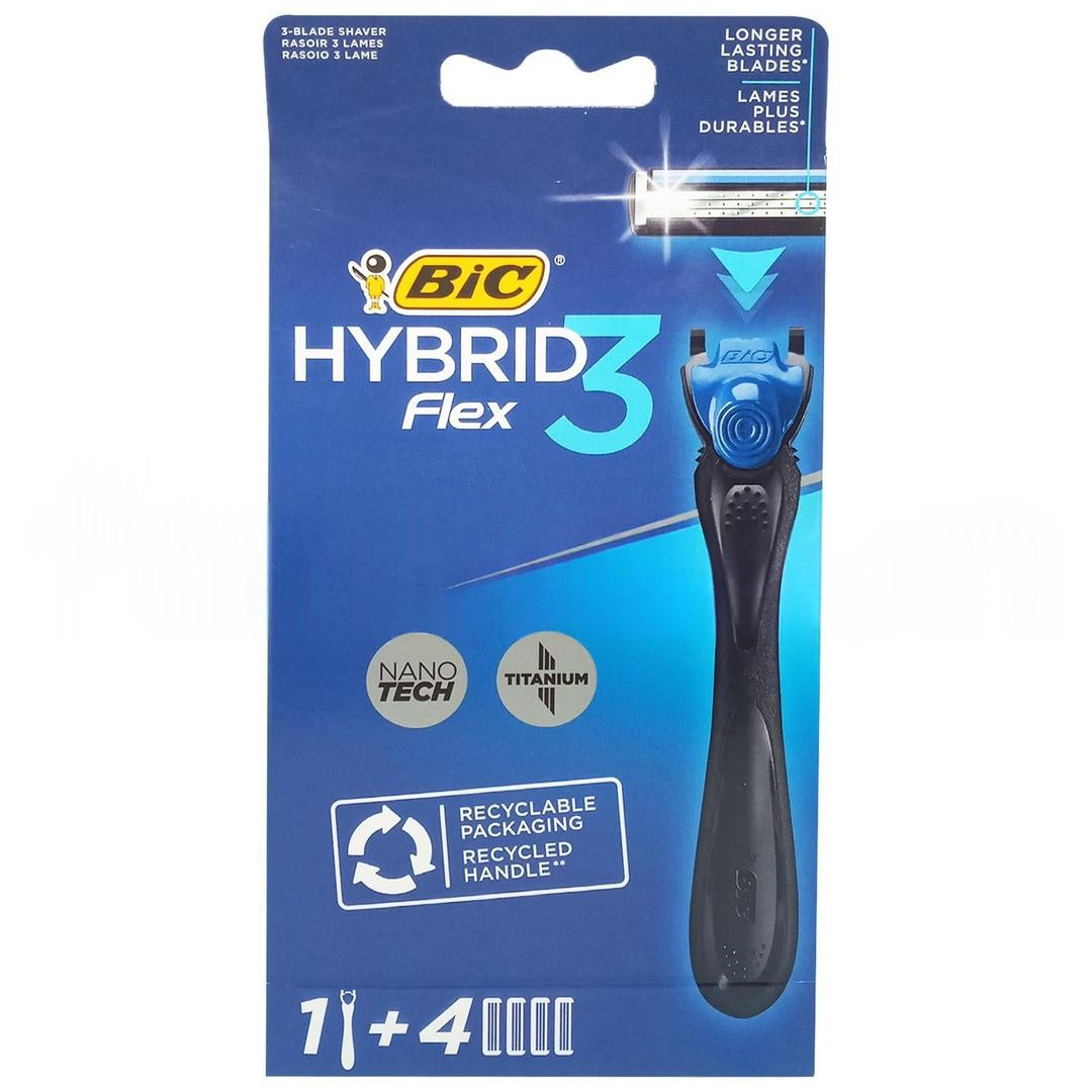 Bic Hybrid 3 Flex 1 Tıraş Bıçağı Sapı + 4 Adet Tıraş Bıçağı