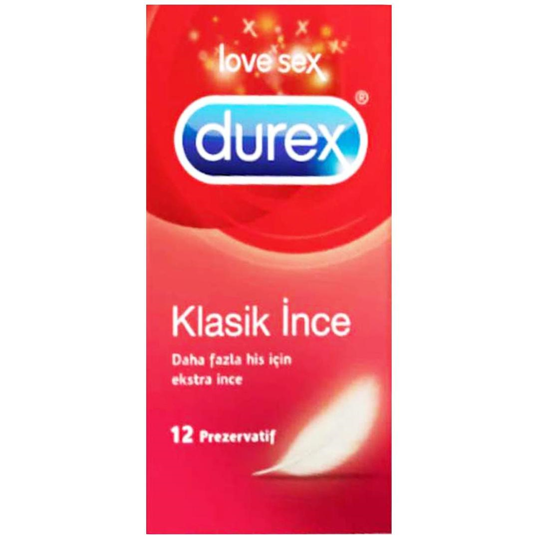 Durex Klasik İnce Prezervatif 12'li
