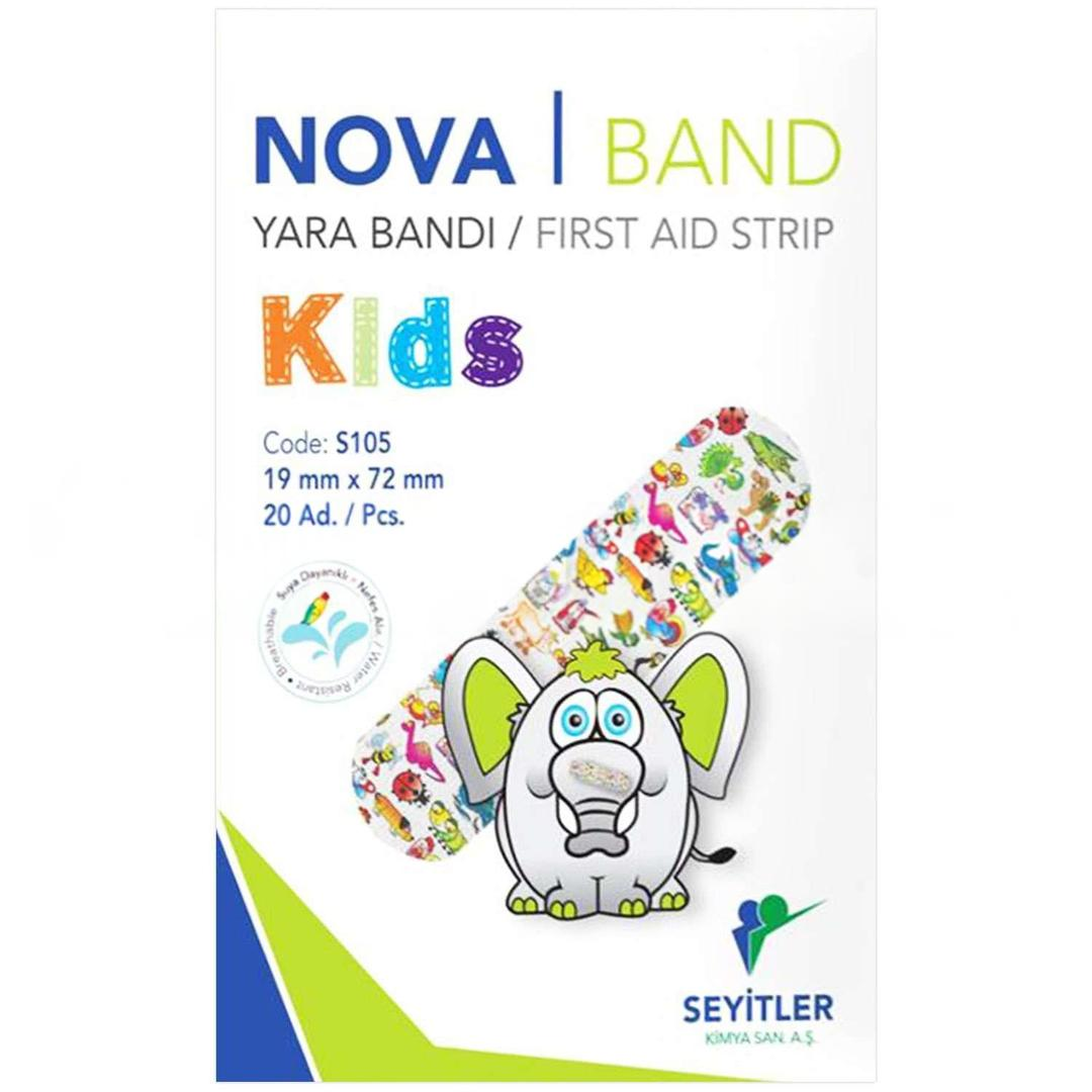 Nova Band Kids Desenli Çocuk Yara Bandı 20'li