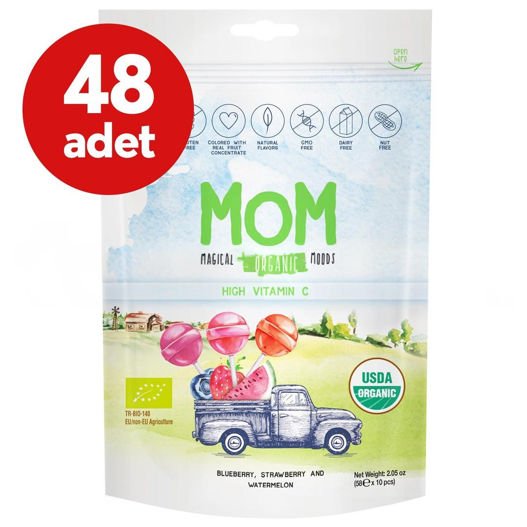 Mom Magical Organic Moods Glutensiz Doğal Lolipop 10'lu - 48 Adet