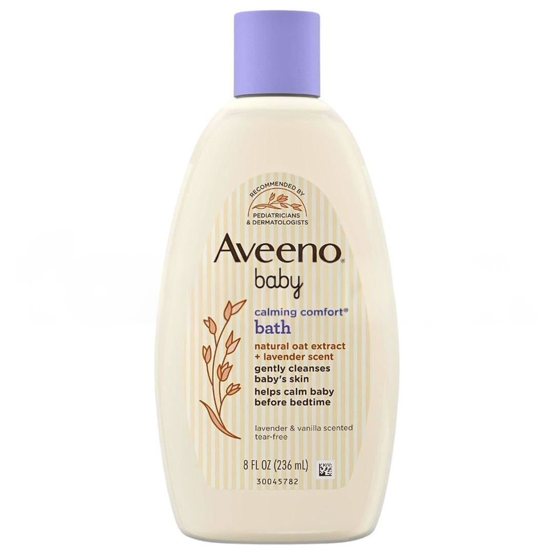 Aveeno Baby Sakinleştirici Konforlu Banyo ve Yıkama Lavanta ve Vanilya 8 fl. oz 236 ml