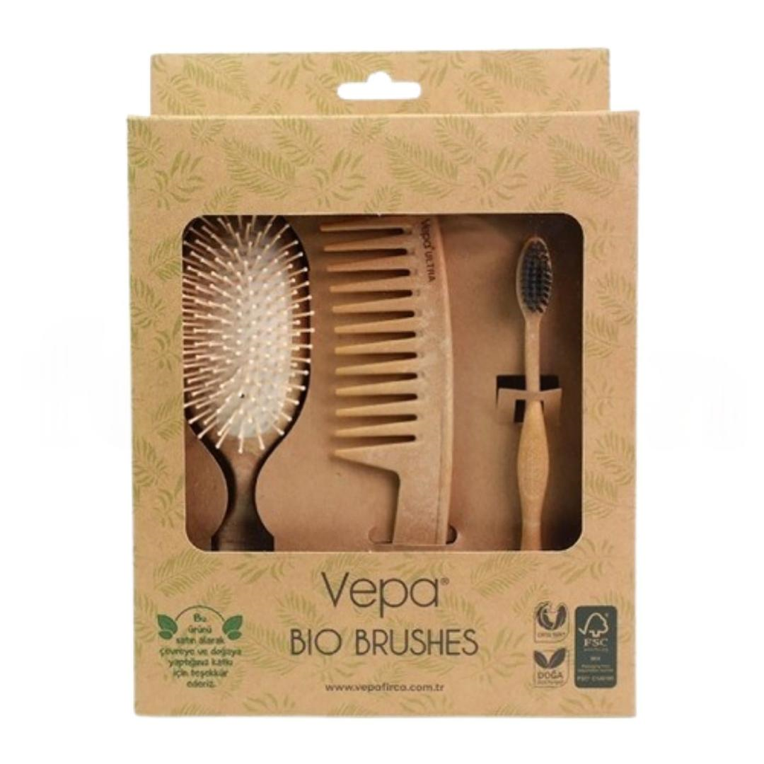 Vepa Bio Ahşap Saç Fırçası 3'lü