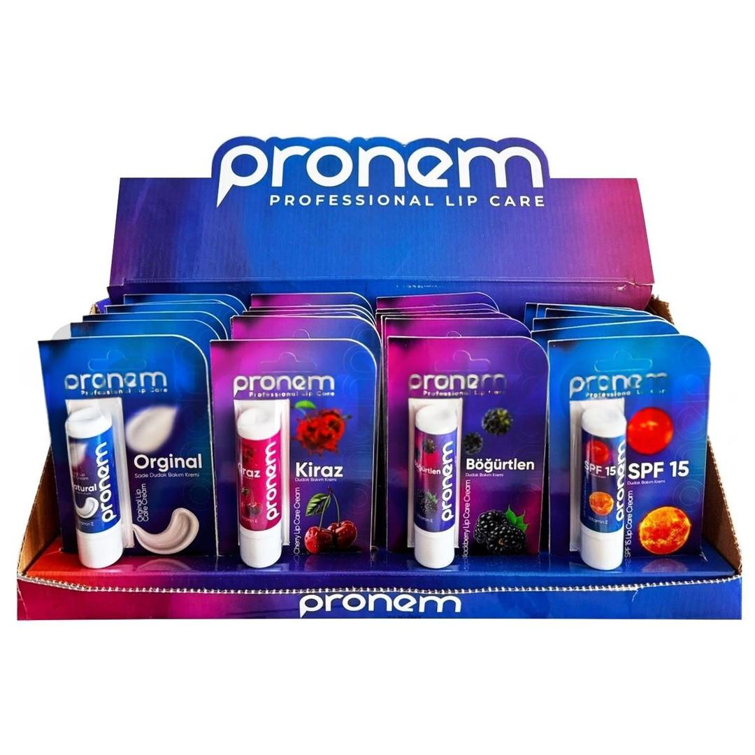 Pronem Dudak Bakım Kremi 5,5 gr - 24'lü Stant