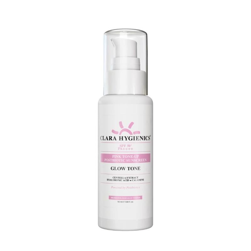 Clara Hygienics Glow Tone 50+ SPF Postbiotic Sunscreen 50 ml