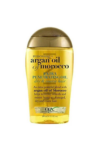 OGX Argan Oil Of Morocco 100 ml Kuru ve Sertleşmiş Saçlar için Yenileyici Extra Saç Bakım Yağı