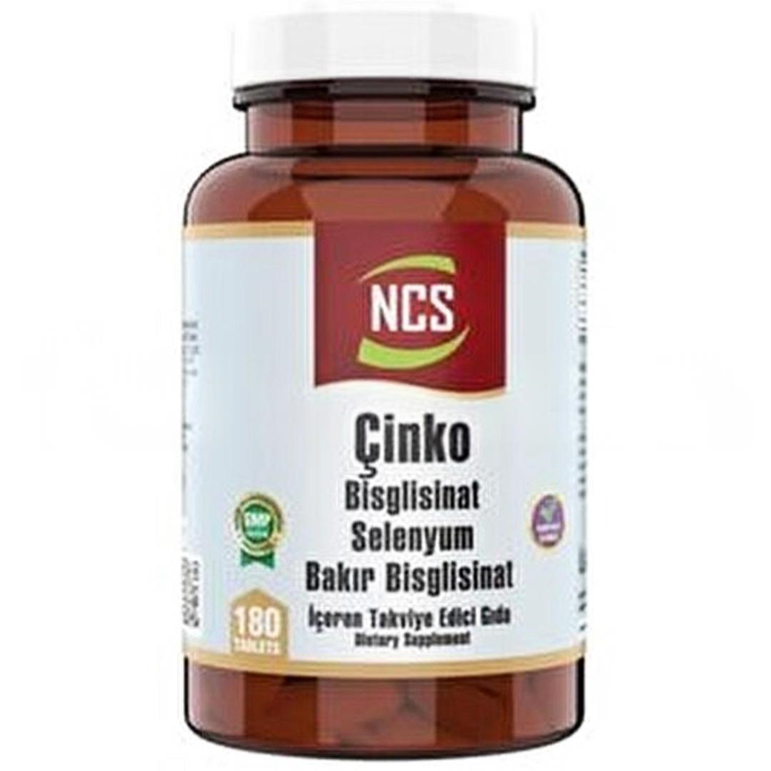 Ncs Çinko Bisglisinat Selenyum Bakır Bisglisinat 180 Tablet