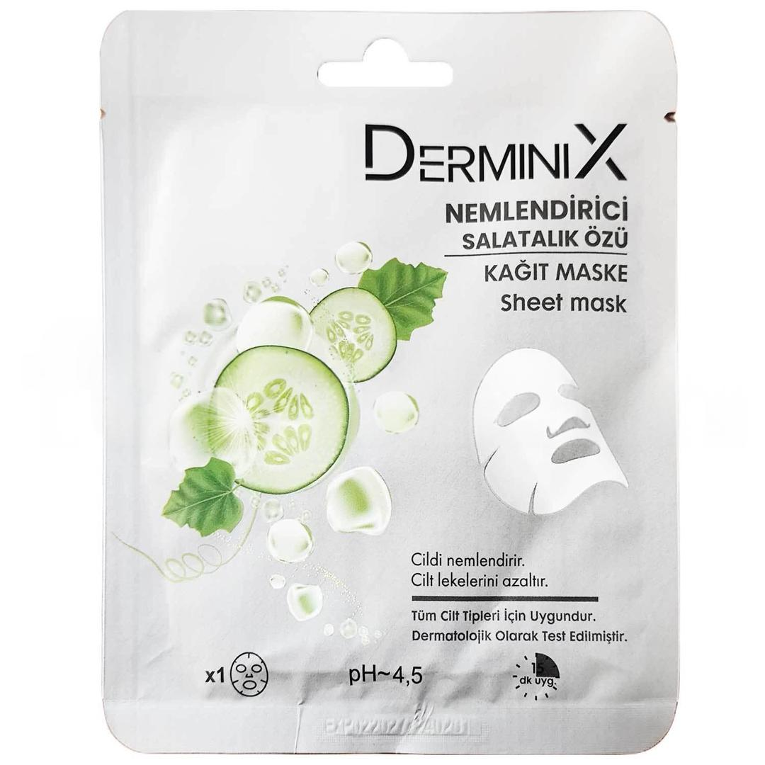 Derminix Nemlendirici Salatalık Özlü Kağıt Maske 25 gr