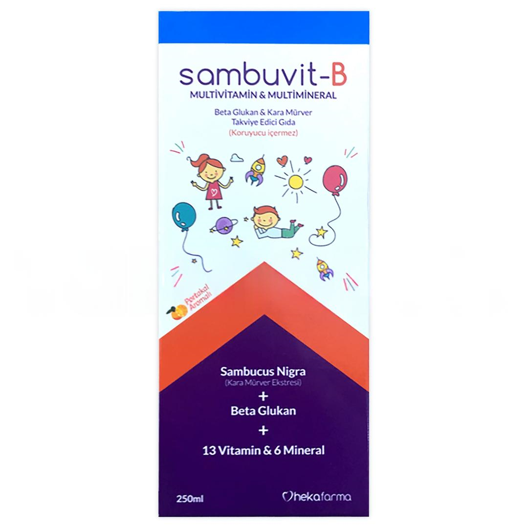 Sambuvit-B Multivitamin & Multimineral Şurup 250 ml