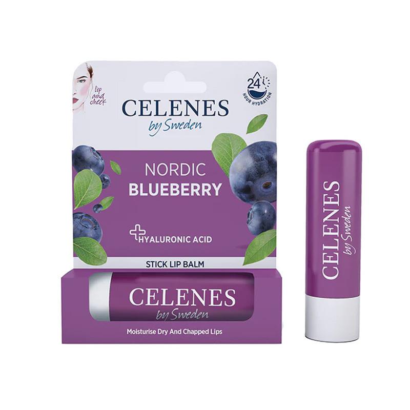 Celenes Nordic Blueberry Stick Lip Balm Lip & Cheek 4,8 gr