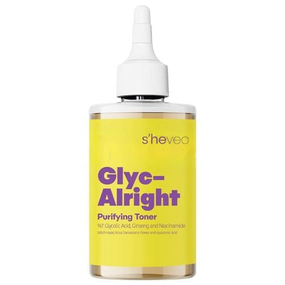 She Vec Glyc Alright Glikolik Asit Gingseng Niacinamide Tonik 200 ml