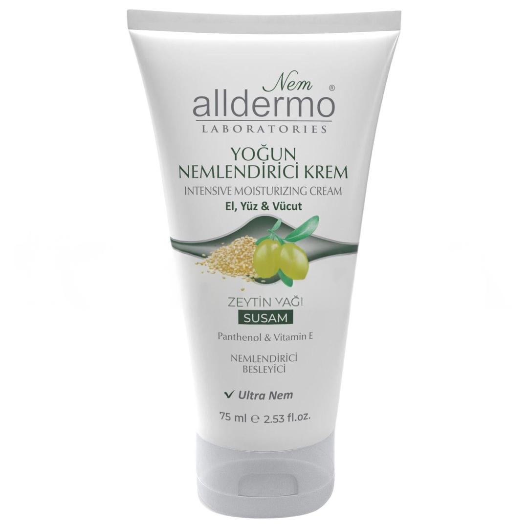 Alldermo Nemlendirici El Yüz Vücut Kremi Zeytin Yağı Susam 75 ml