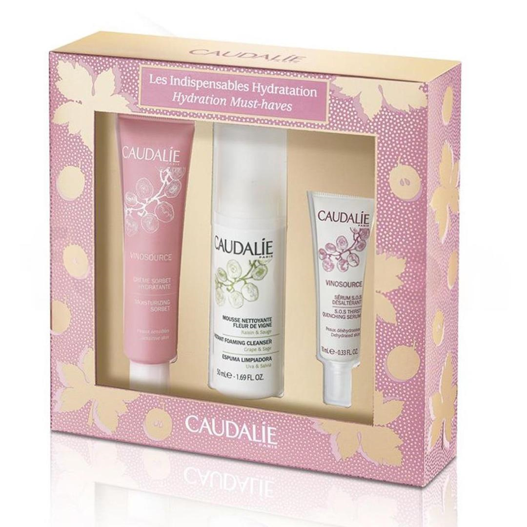 Caudalie Vinosource Sorbet Cream Kofre - Mousse Yıkama 50 ml + Vinosurce SOS Serum 10 ml Hediyeli