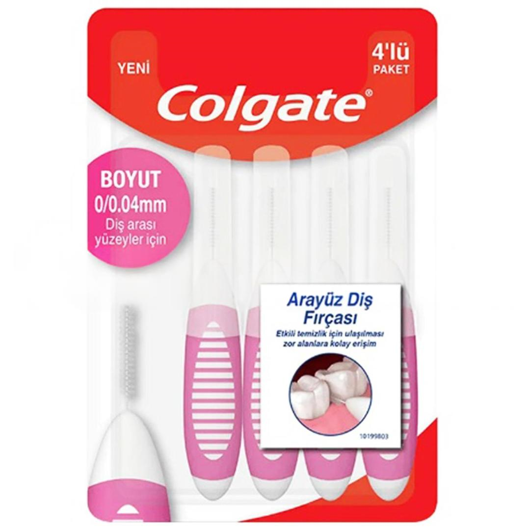 Colgate 0.04 mm Diş Arası Fırçası 4'lü - Eski Ambalaj
