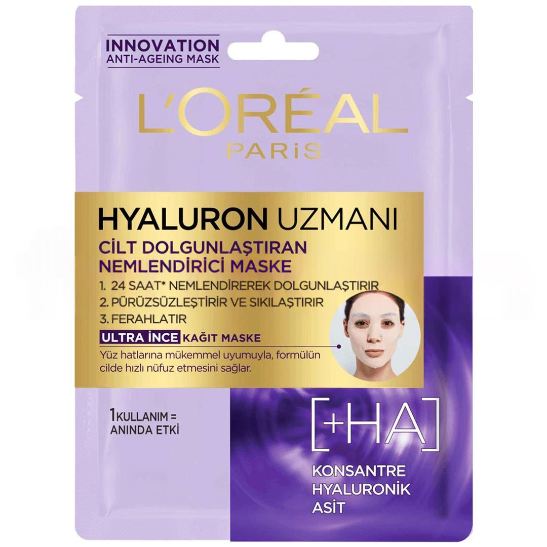 L'Oreal Paris Hyaluron Uzmanı Kağıt Yüz Maskesi
