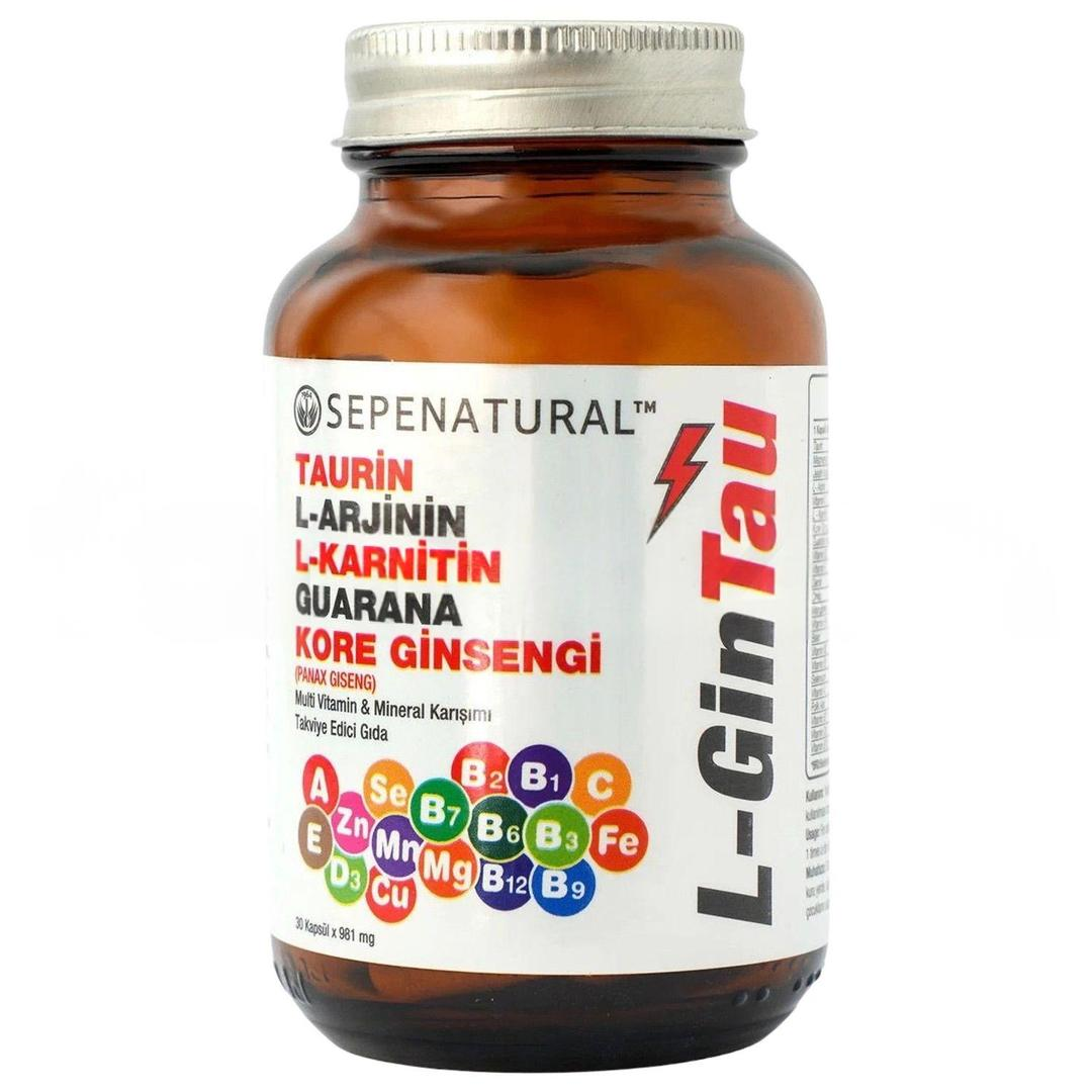 Sepe Natural L-Gintau Bay Bayan 940 mg Multivitamin & Ekstreler 30 Kapsül