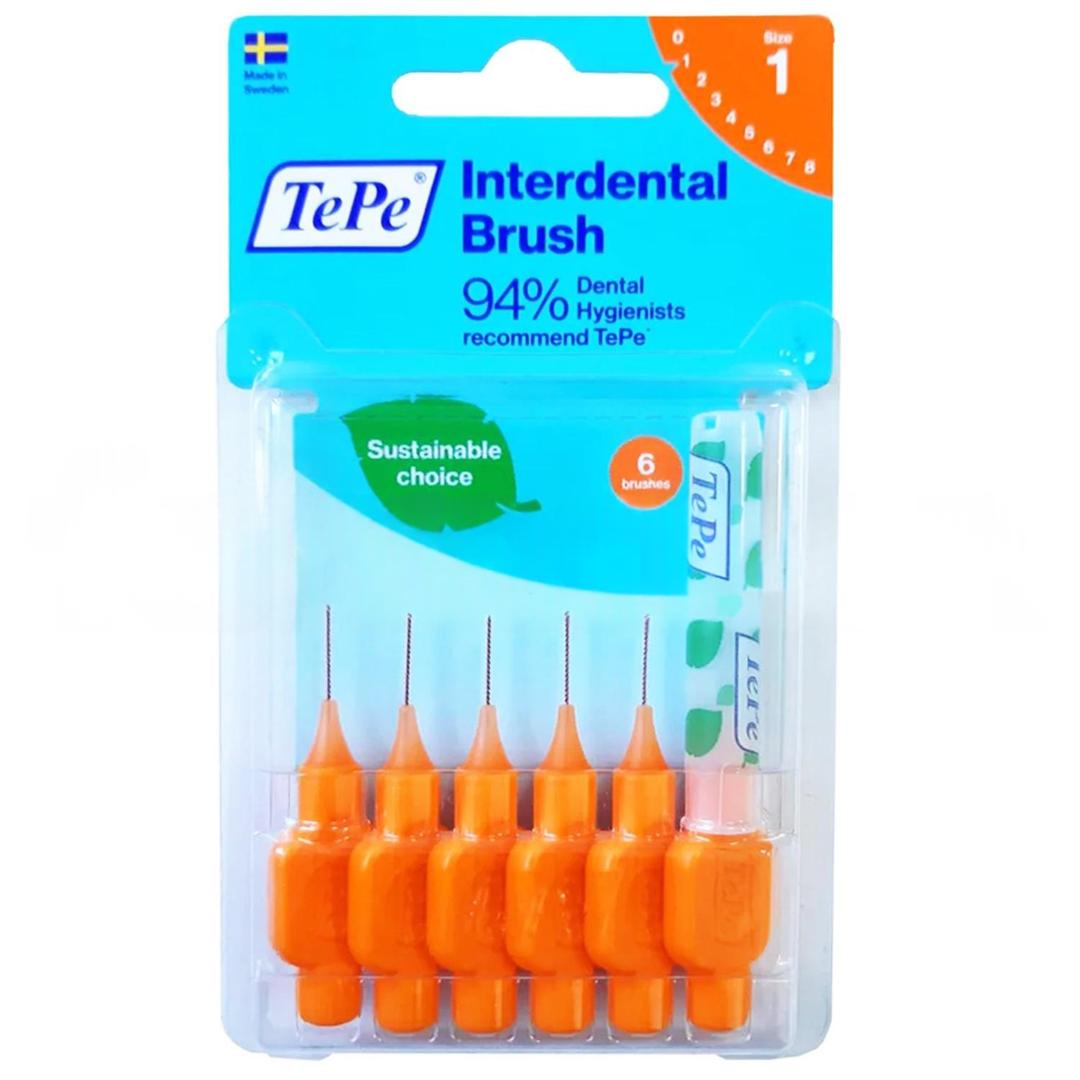 Tepe Interdental Brush Arayüz Fırçası 0.45 mm No: 1 Turuncu 6'lı