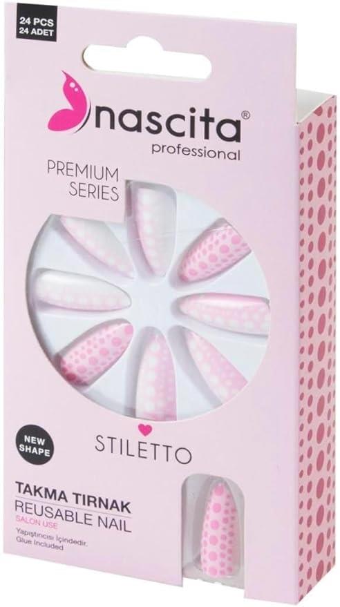 Nascita 186 Stiletto 24'lü Renkli Takma Tırnak