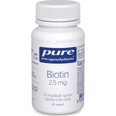 PURE BIOTIN 2.5 MG BTL 60 CAP.