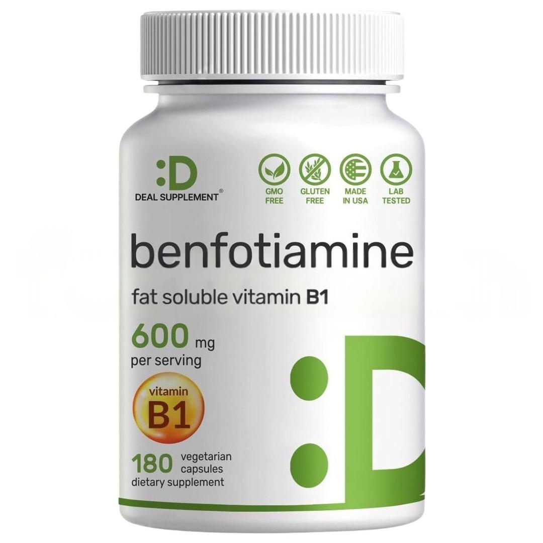Deal Supplement Benfotiamine B1 Thiamine 600 mg 180 Veg Kapsül - İthal