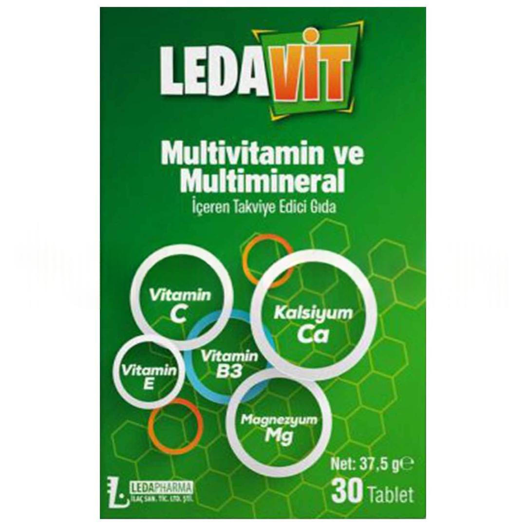 Ledavit Multivitamin ve Mineral 30 Tablet