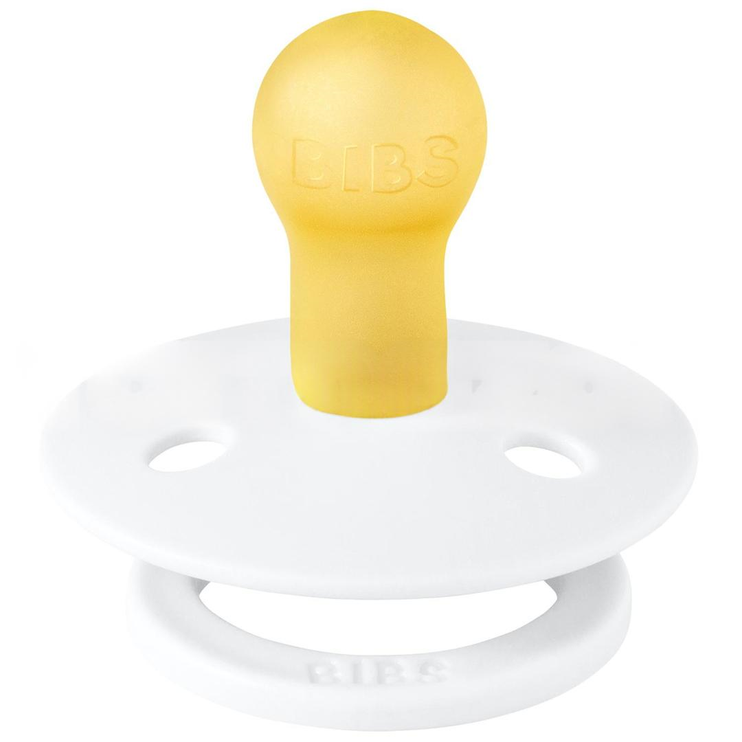 Bibs Colour 0-6 Ay Kauçuk Emzik - White