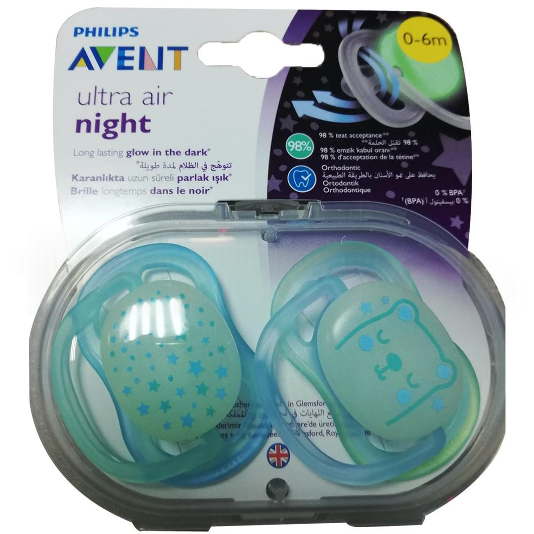 Avent SCF376/11 Ultra Air Karanlıkta Parlar Emzik 0-6 Ay Erkek