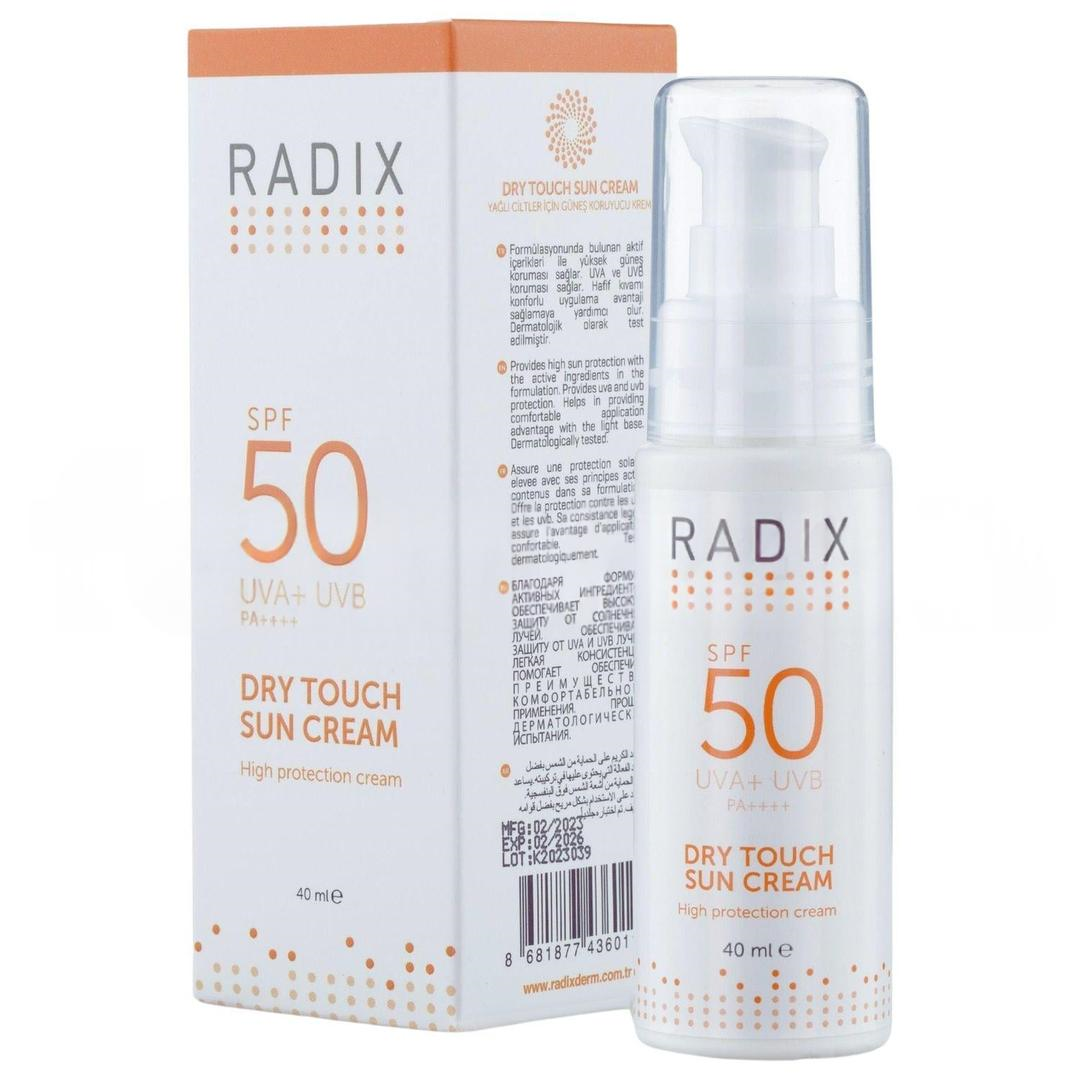 Radix Yüz Güneş Kremi Karma ve Yağlı Ciltler Dry Touch Sun Cream SPF50+ 40 ml