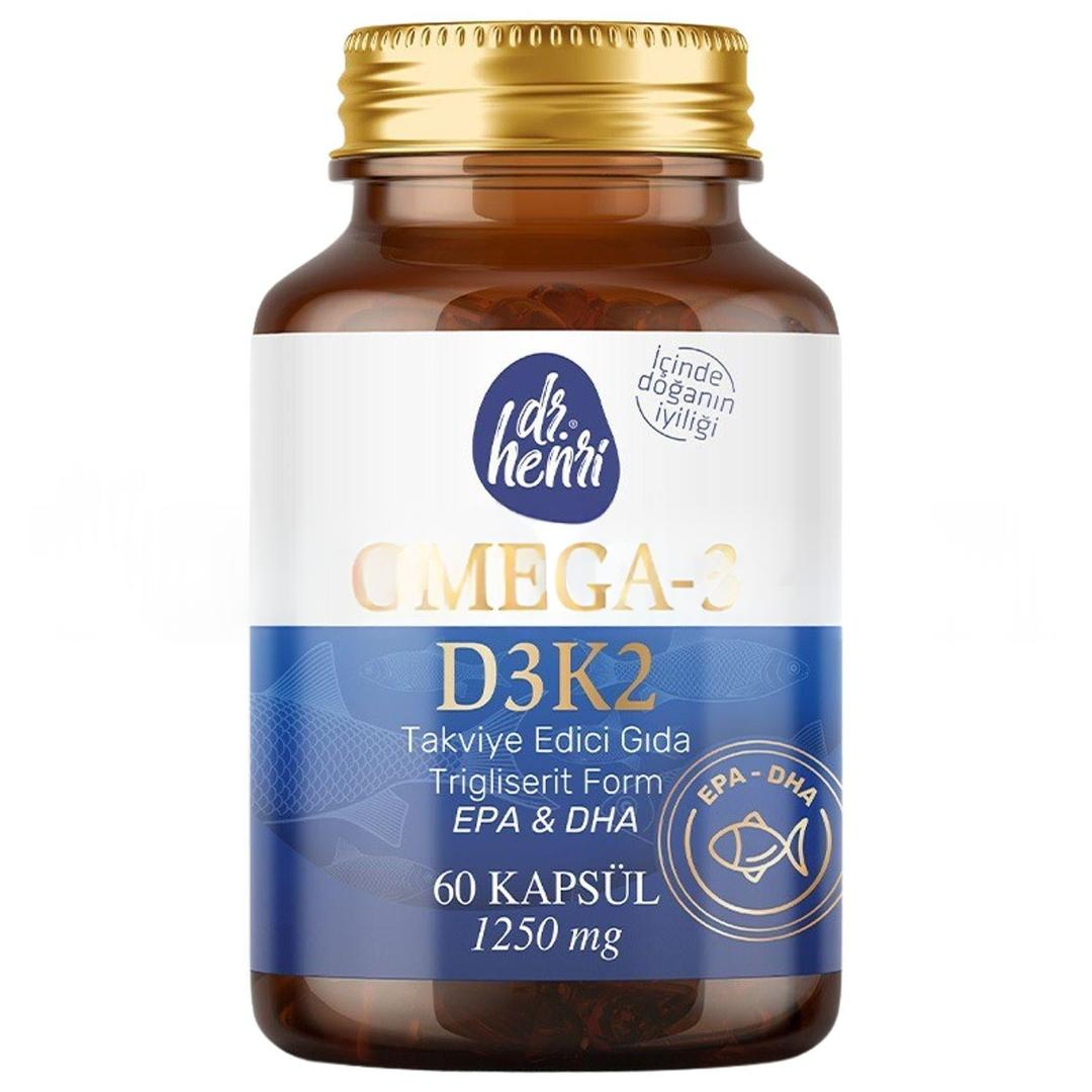 Dr. Henri Omega-3 D3K2 60 Kapsül