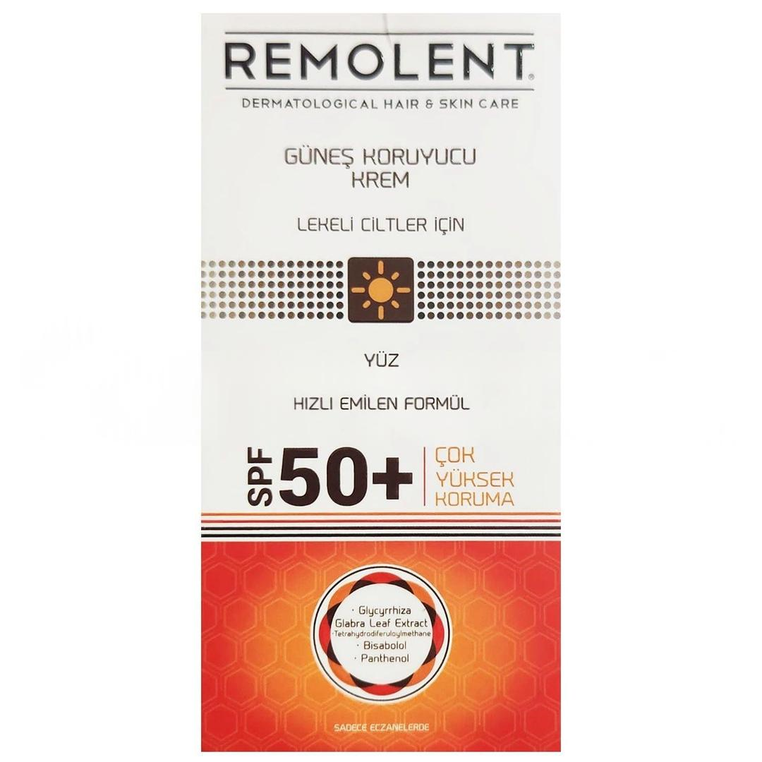 Remolent Lekeli Cilt Güneş Kremi SPF50+ 75 ml