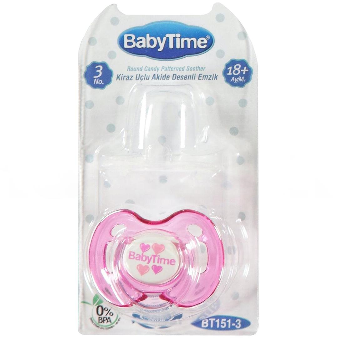 Baby Time BT151-3 Silikon Kiraz Koruyucu Kapaklı Emzik No: 3