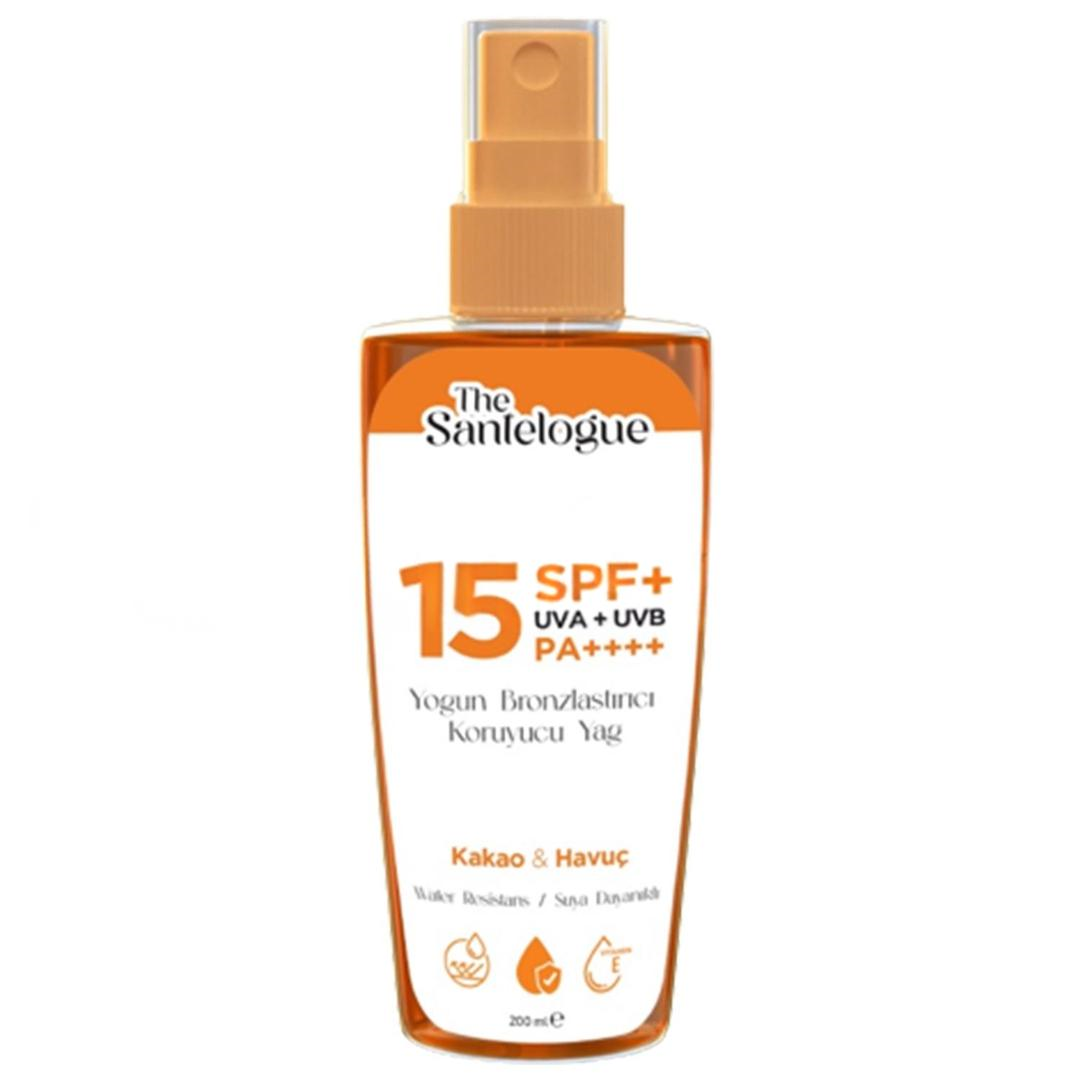 The Santelogue Brozing Cocoa Carrot Oil SPF15+ 200 ml