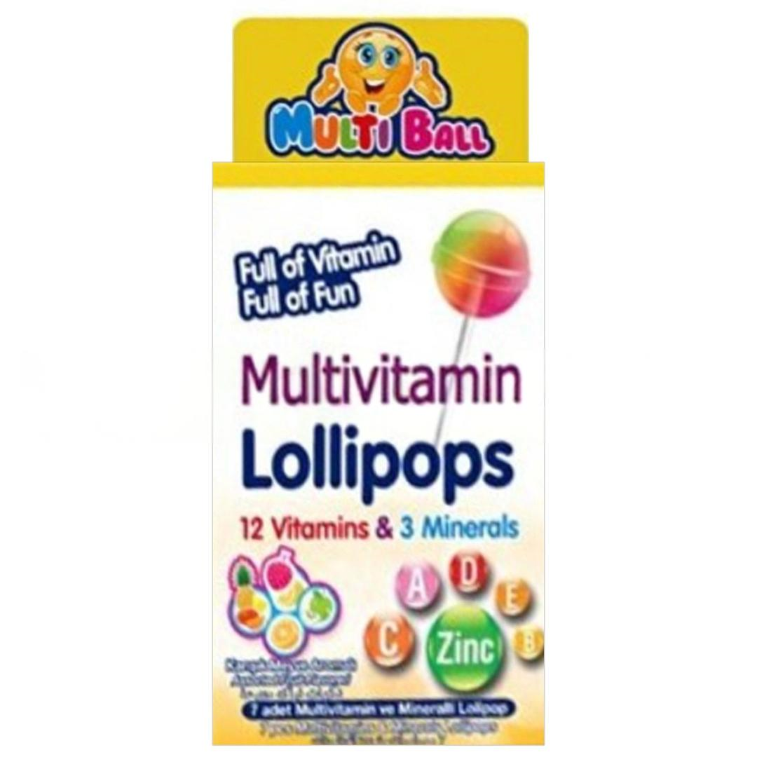 Multiball Multivitamin Lollipops 7'li