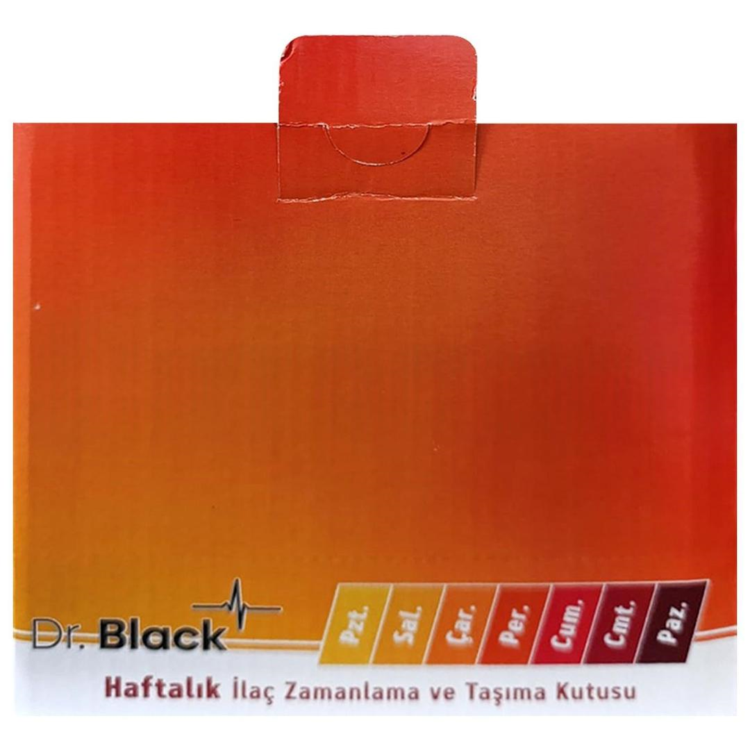 Dr. Black Haftalık Hap İlaç Saklama Kutusu - Stant 24'lü
