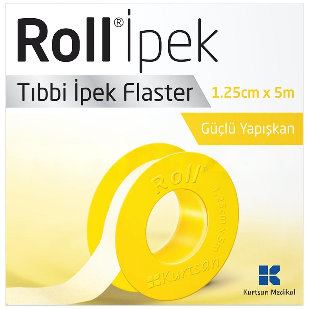 Roll İpek Tıbbi İpek Flaster 1,25cm x 5m