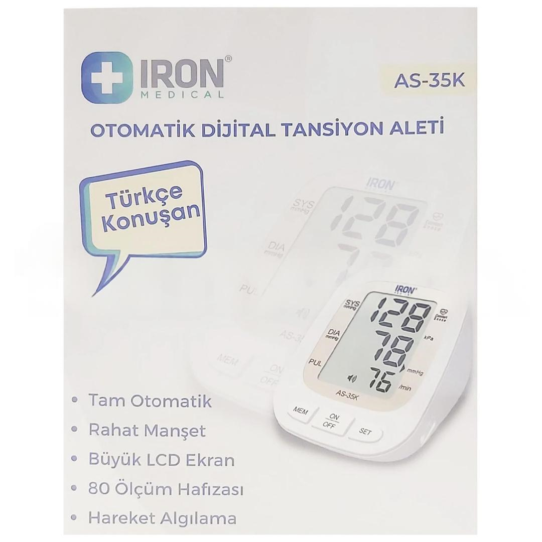 Iron AS-35K Di̇ji̇tal Konuşan Tansiyon Aleti Koldan