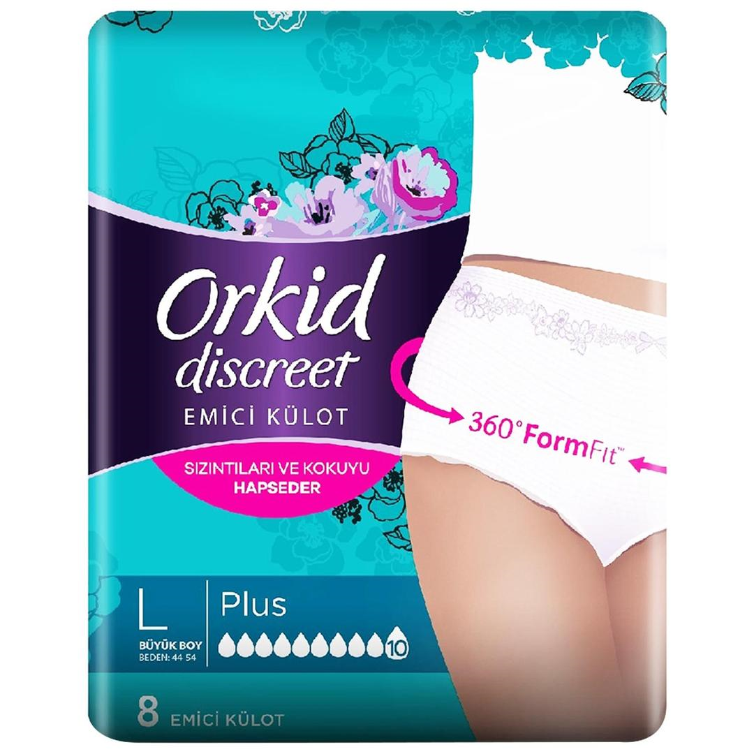 Orkid Discreet Emici Külot Large 8'li