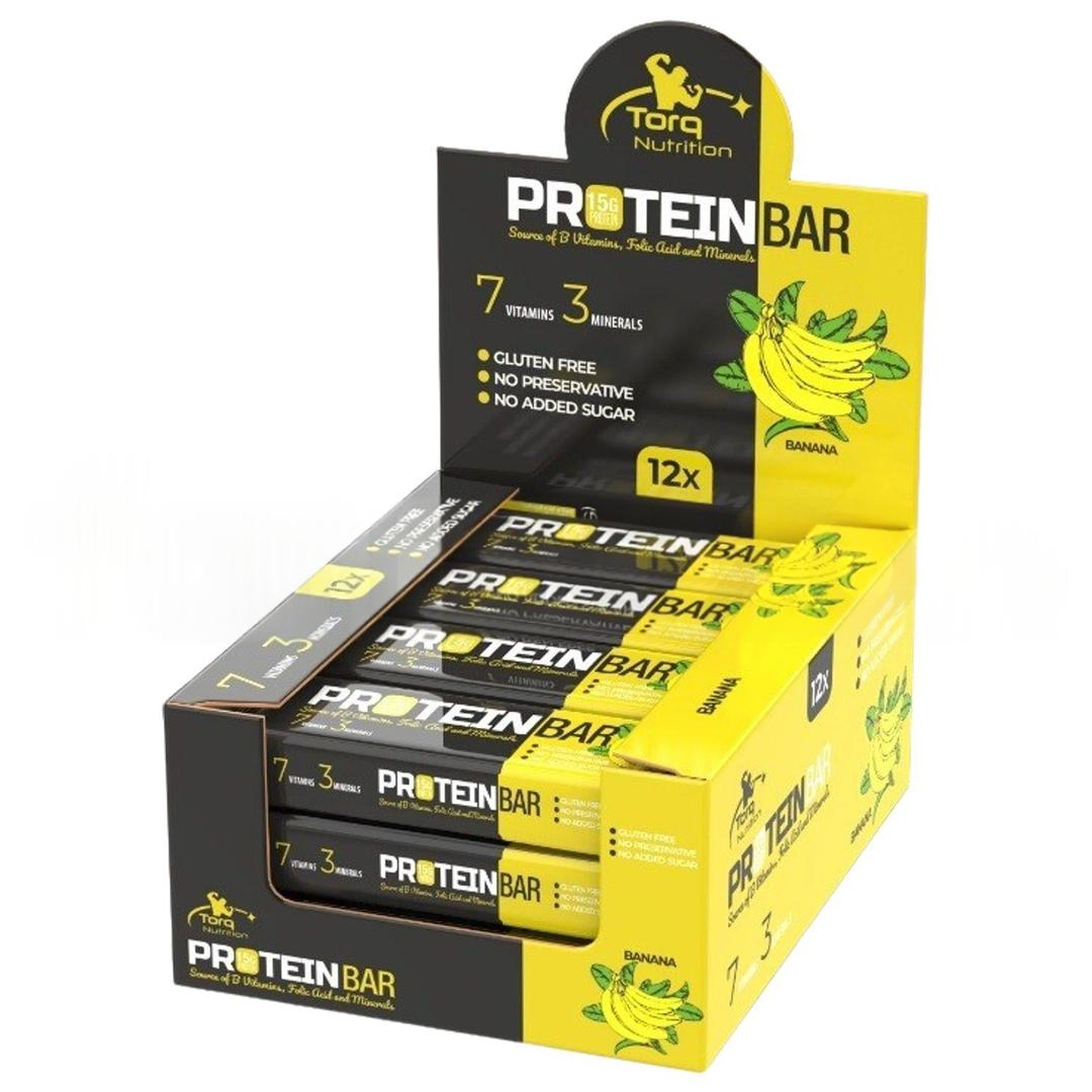 Torq Nutrition Protein Bar Muz 50 gr - 12 Adet