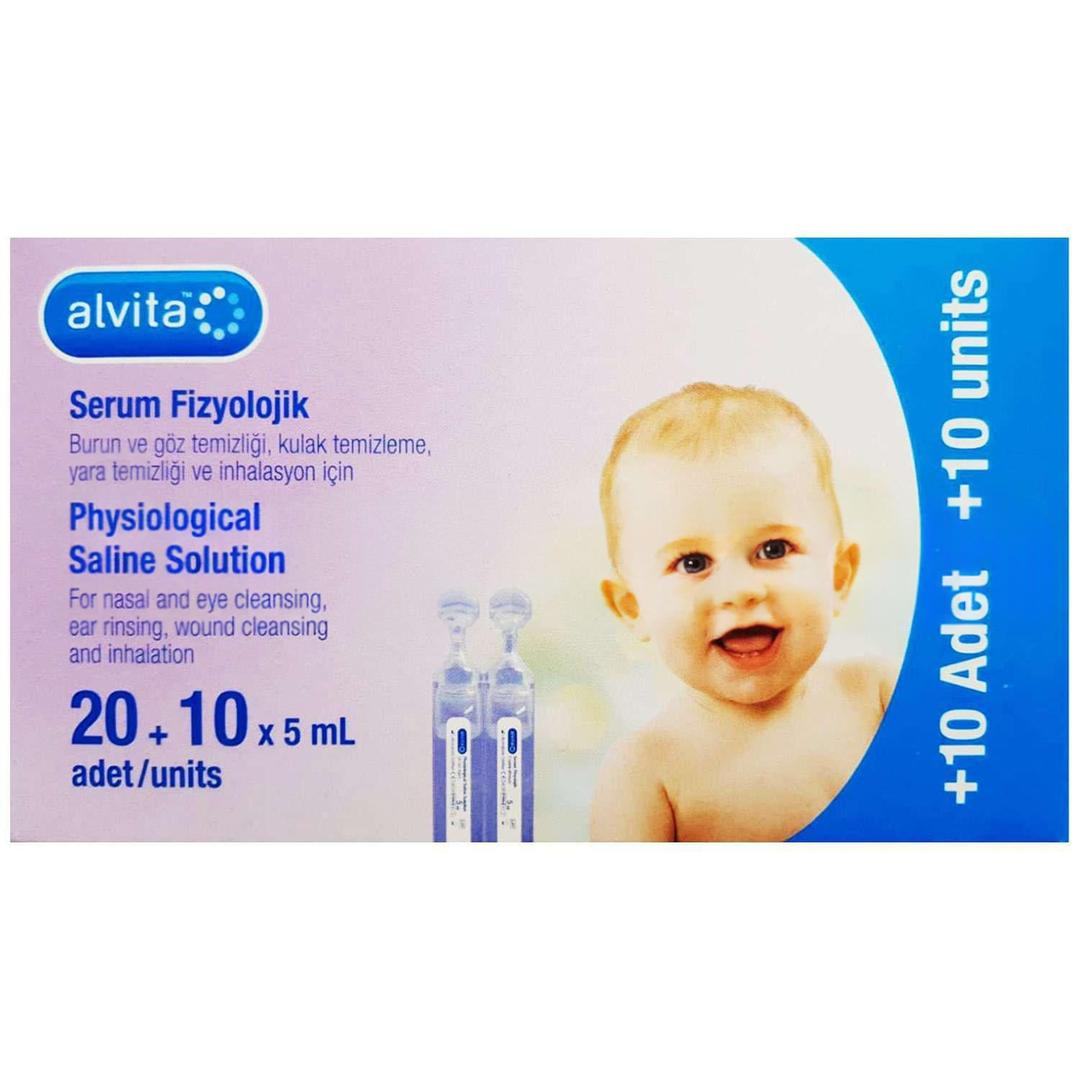 Alvita Serum Fizyolojik 5 ml x 20+10 Adet