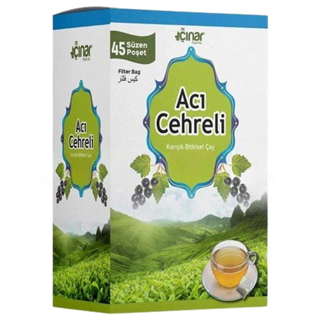 Çınar Acı Cehreli Karışık Bitkisel Çay 45 Süzen Poşet - 90 gr