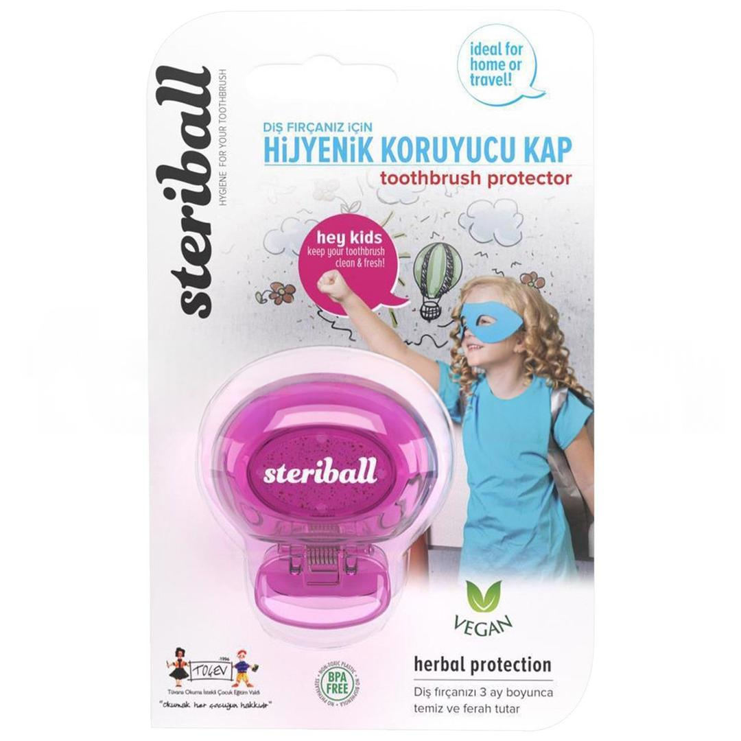 Steriball Diş Fırçası Koruma Kabı - Pembe
