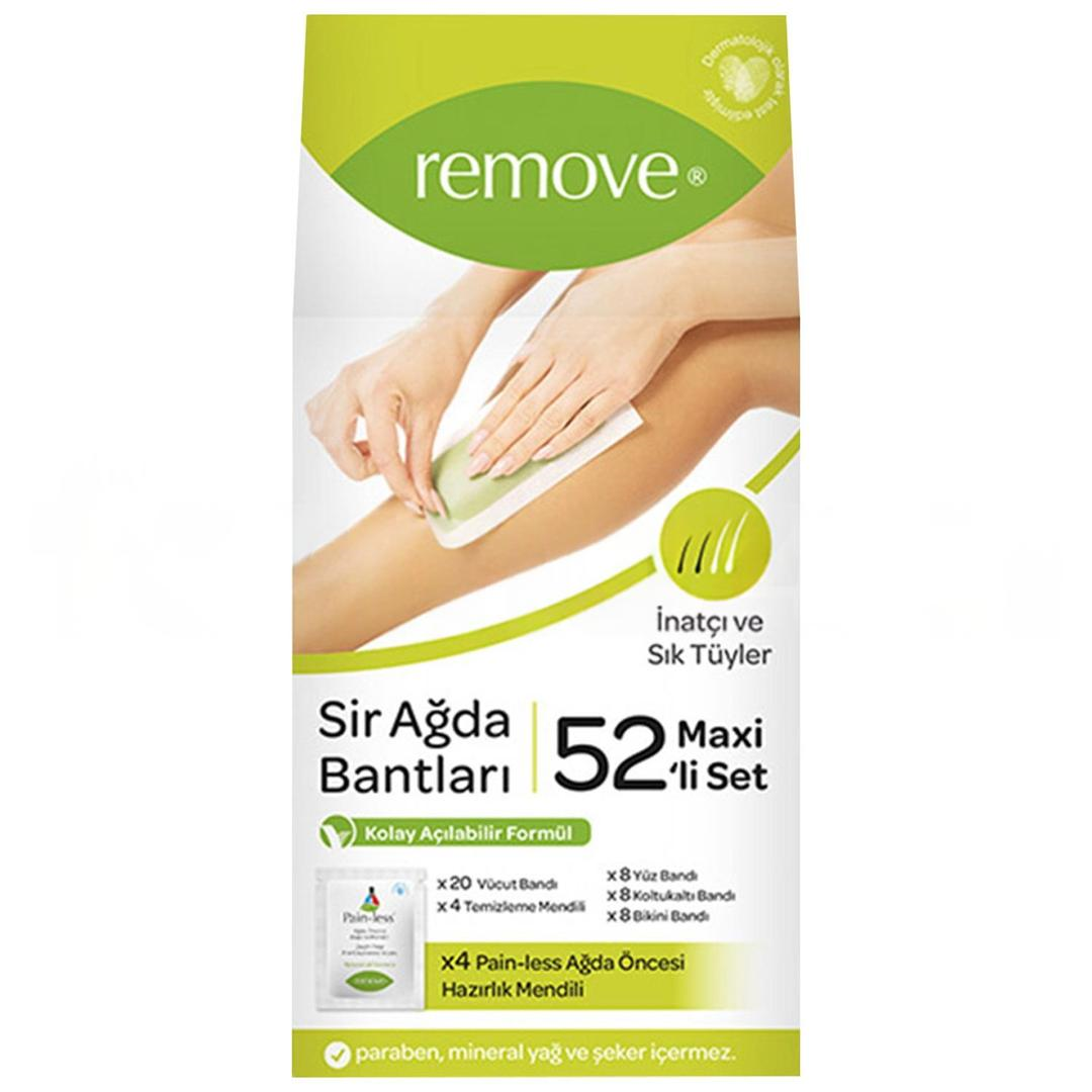 Remove İnatçı ve Sık Tüy Sir Ağda Bantları 52'li