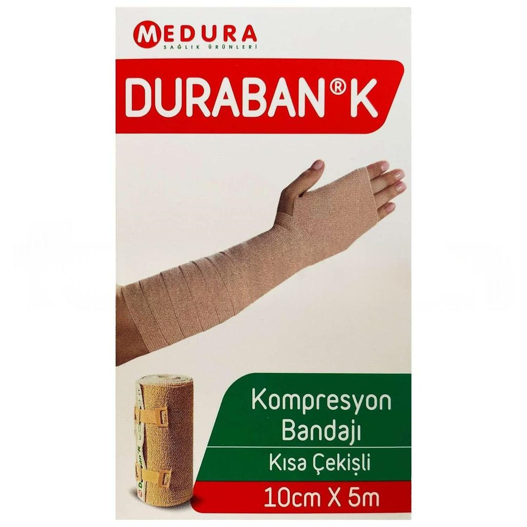 Duraban K Kısa Gerimli Lenf Ödem Bandajı 10 cm x 5 m