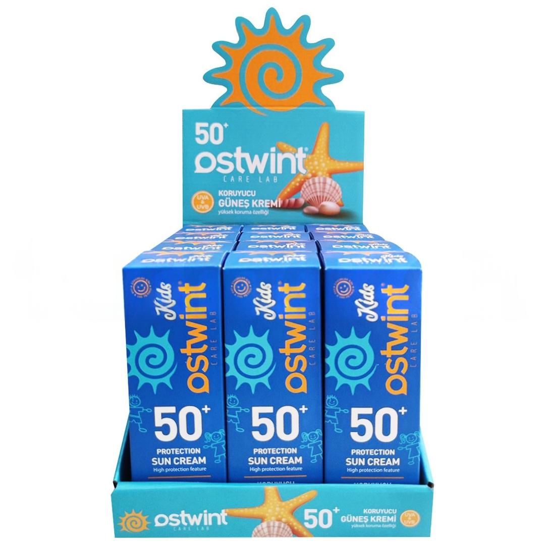 Ostwint Kids Çocuklar İçin Güneş Kremi SPF50 100 ml - 12'li Stant